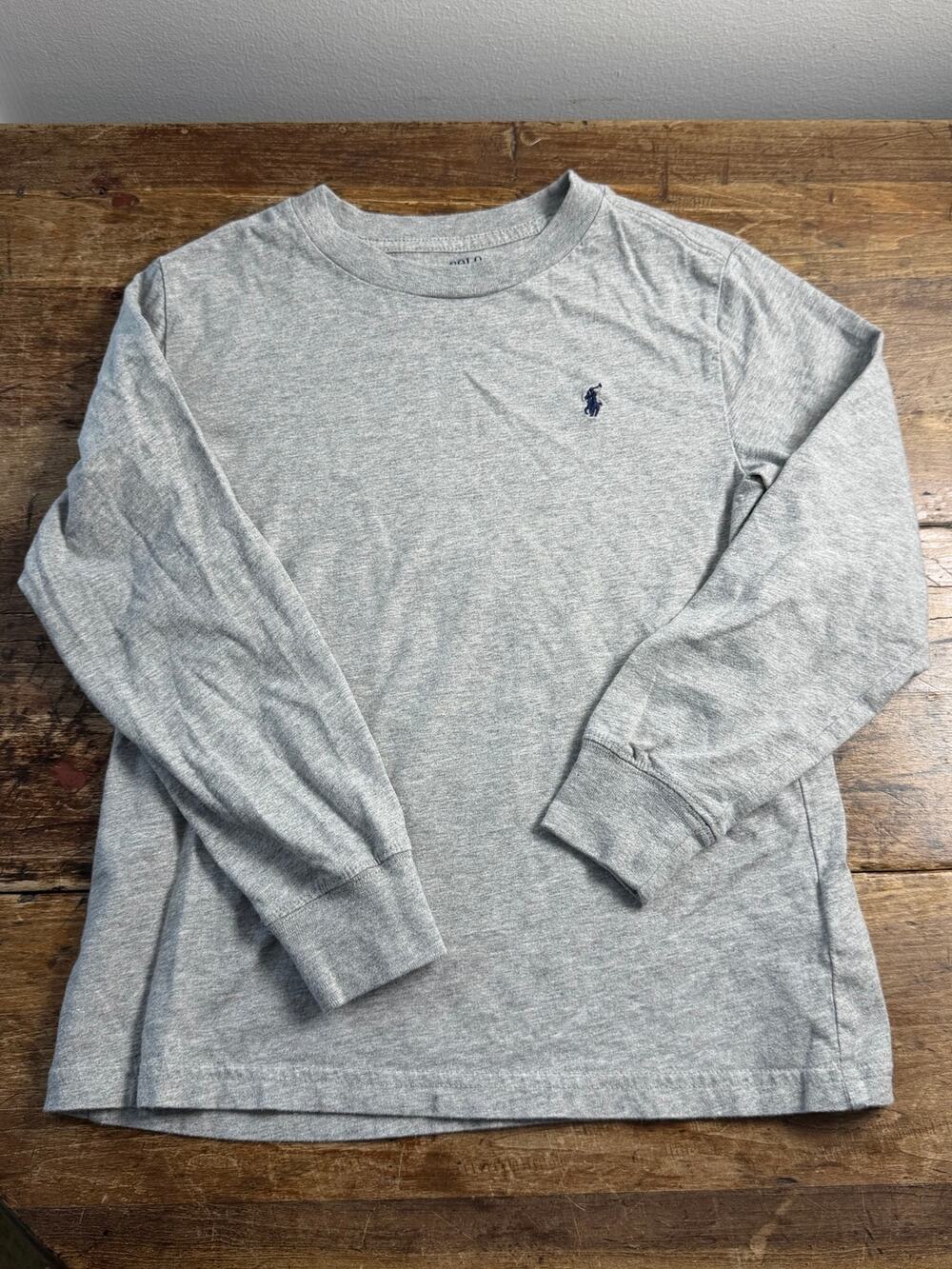 Polo Ralph Lauren Grey Long sleeve boys tee size 7
